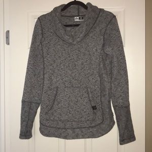 Scowl neck grey sweater